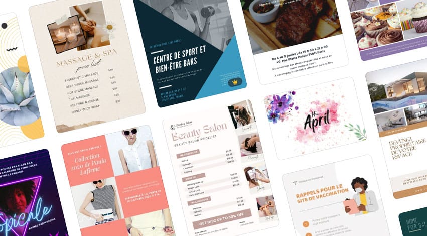 formation pour créer des flyers, affiches sur Canva